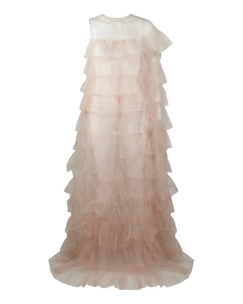 Valentino Garavani Maxikleid mit Rüschen - Rosa Rosa