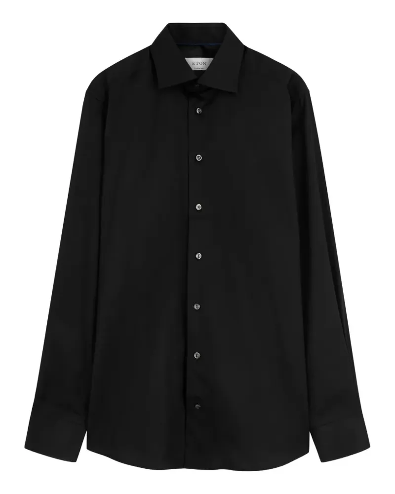 Eton Klassisches Hemd - Schwarz Schwarz