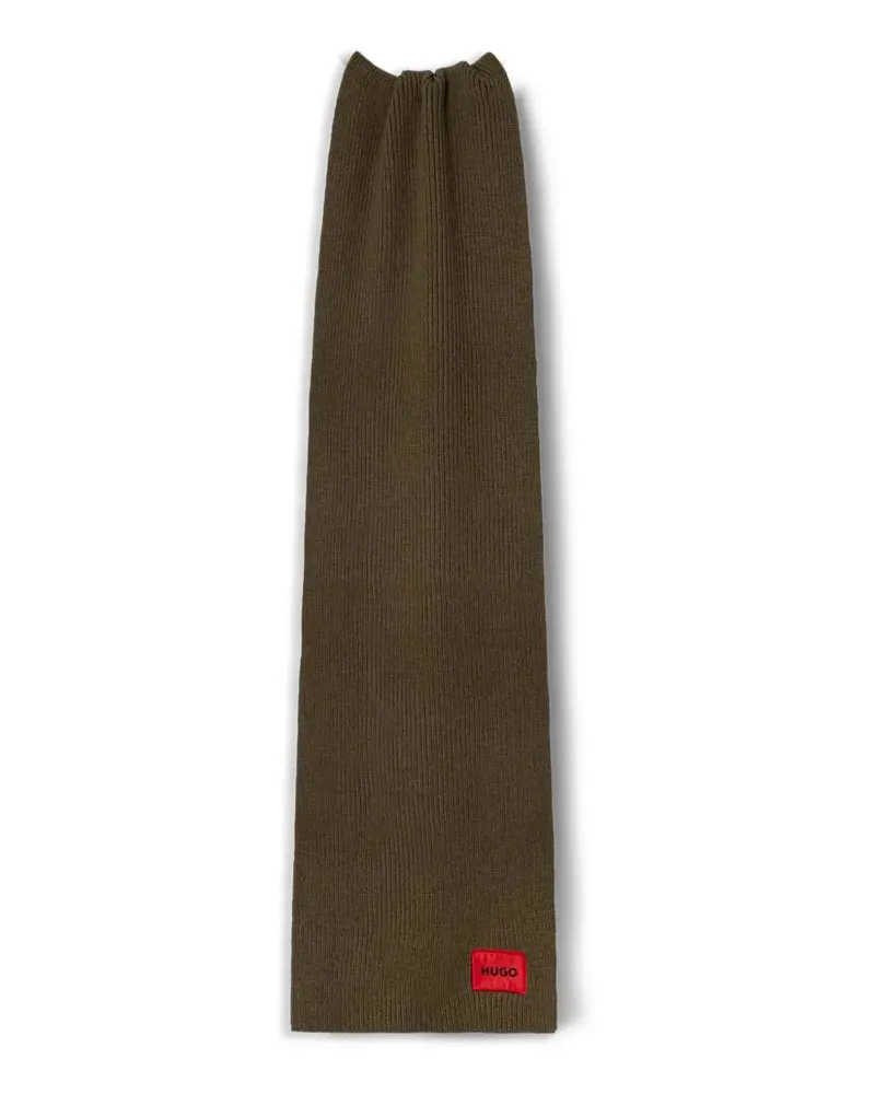 HUGO BOSS Schal mit Ringdetail - Grün Grün