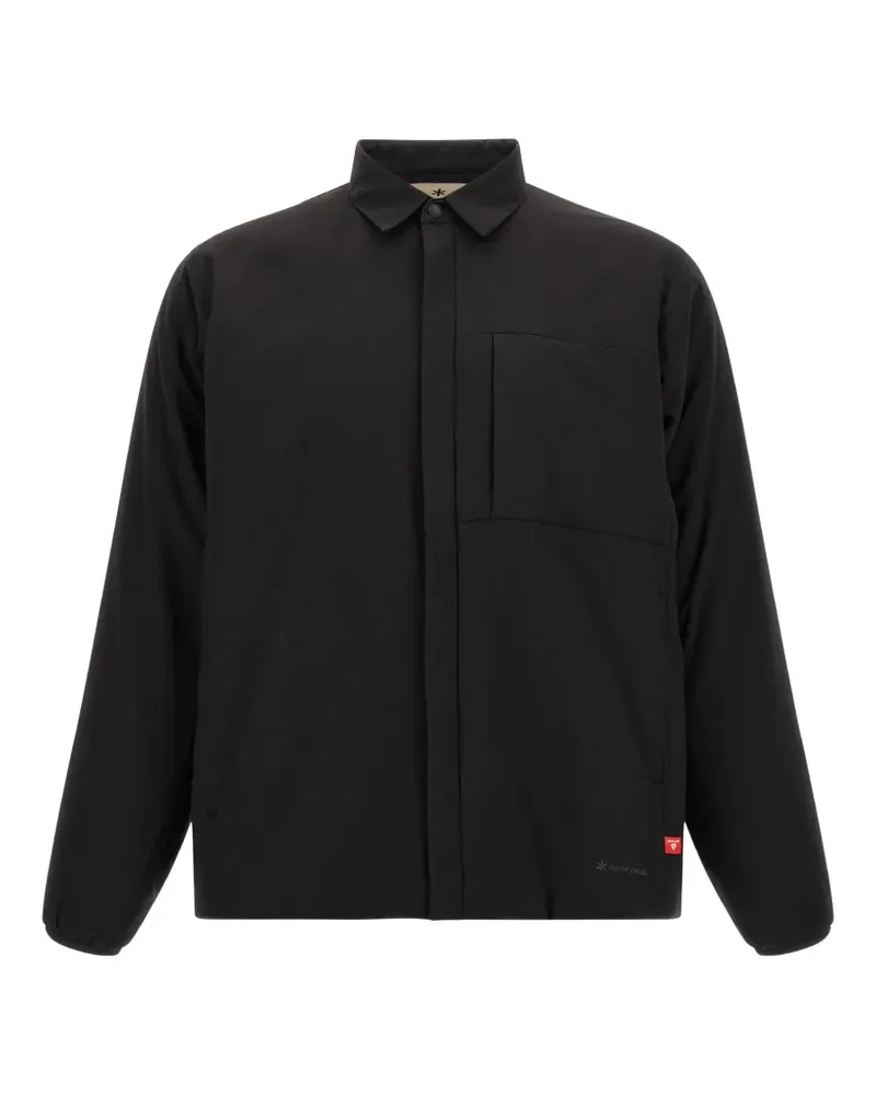 Snow Peak matte-finish shirt jacket - Schwarz Schwarz