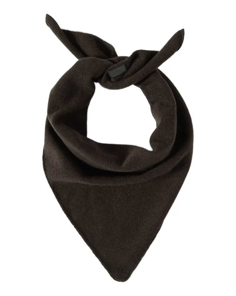 Brunello Cucinelli Schal aus Kaschmir mit Monili - Braun Braun