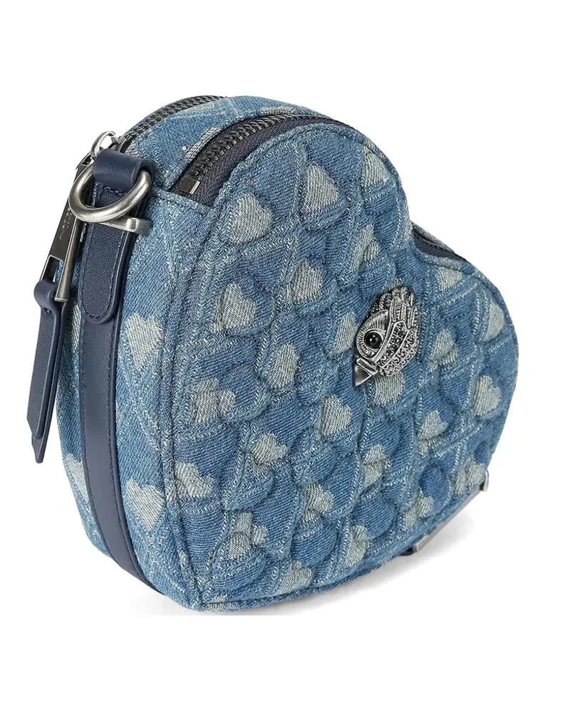 Kurt Geiger heart-quilted cross body bag - Blau Blau