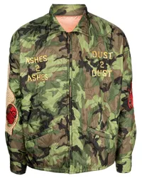 SAINT MXXXXXX Jacke mit Camouflage-Print Grün