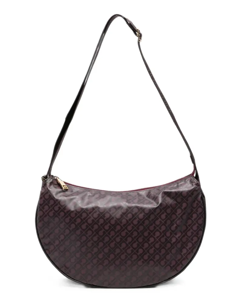 Gherardini small Hobo logo-print shoulder bag - Violett Violett
