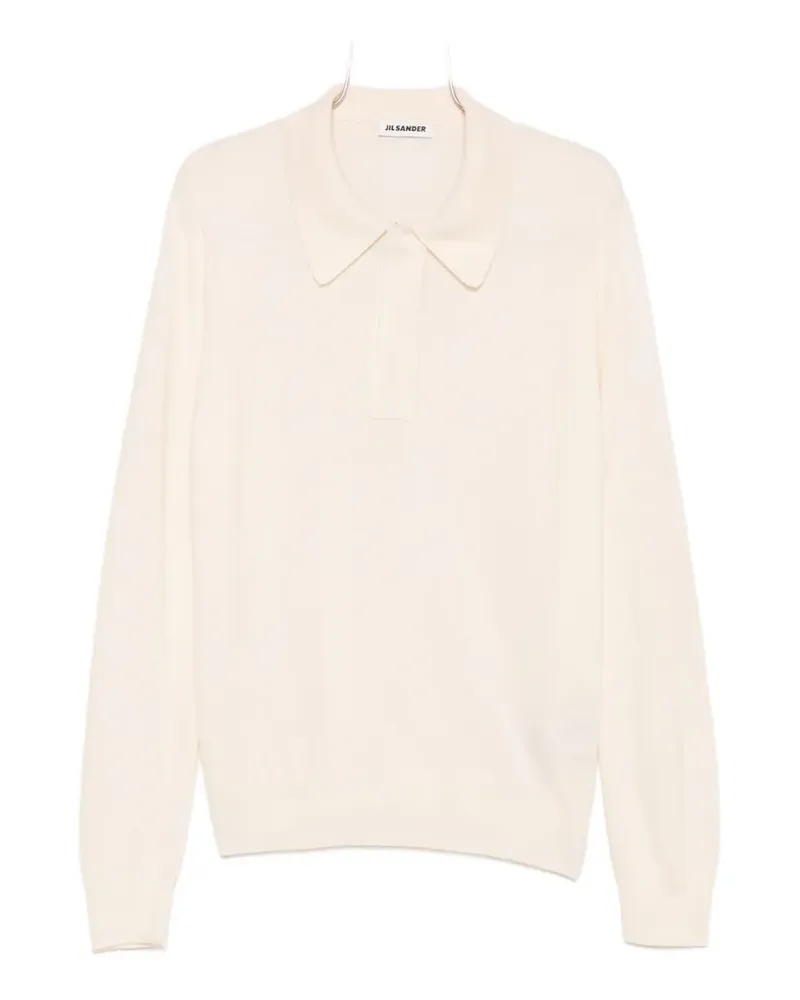 Jil Sander long-sleeve polo shirt - Nude Nude