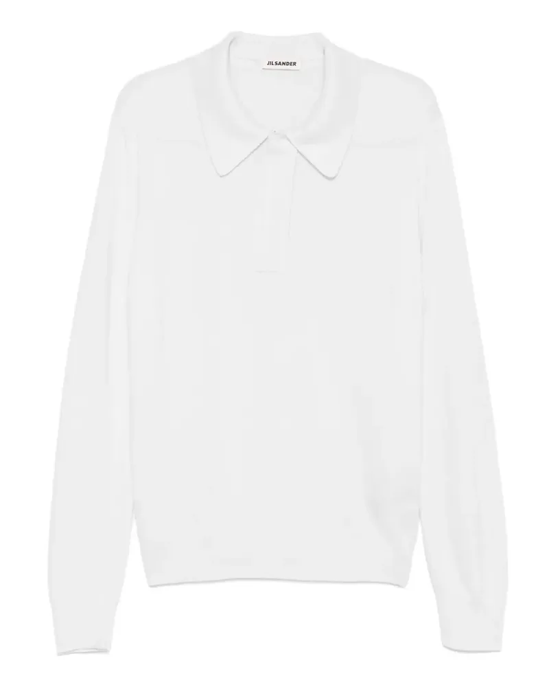 Jil Sander Langärmeliges Poloshirt - Nude Nude