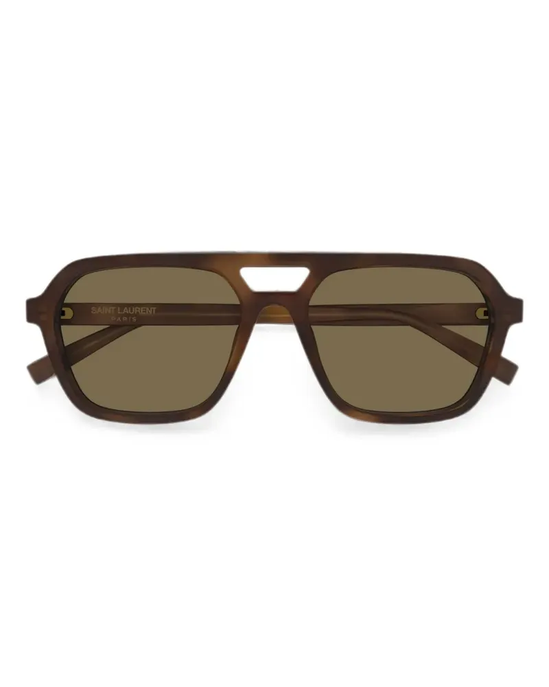 Saint Laurent Getönte Pilotenbrille - Braun Braun