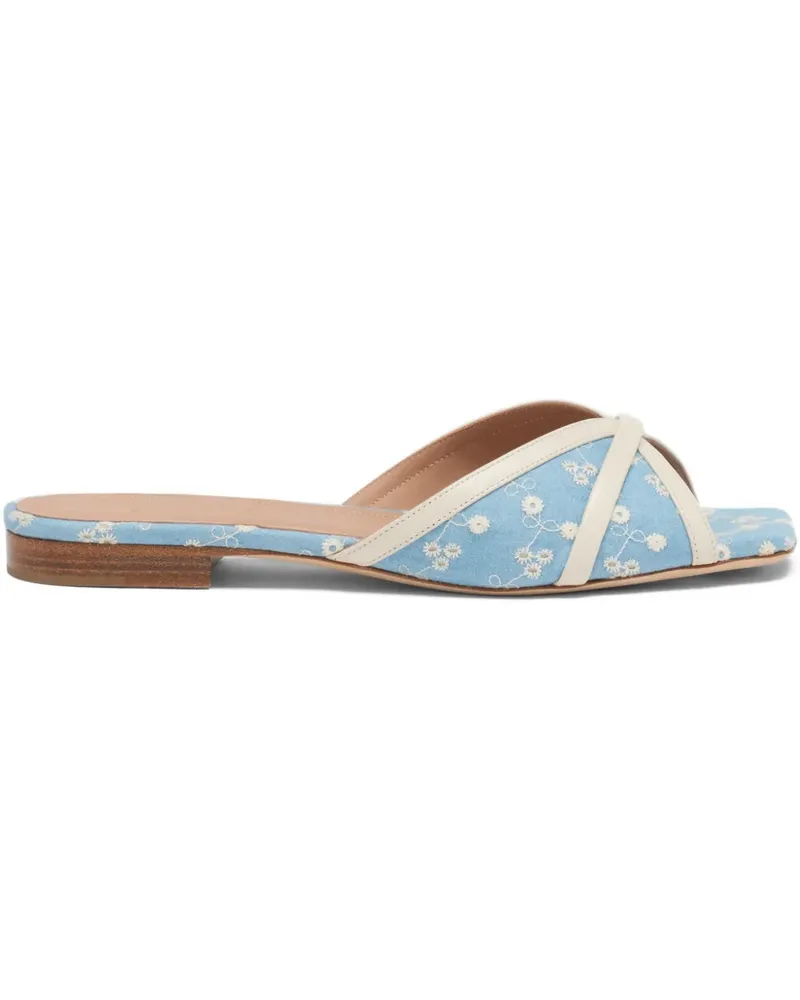 Malone Souliers Perla Sandalen mit Blumen-Print - Blau Blau