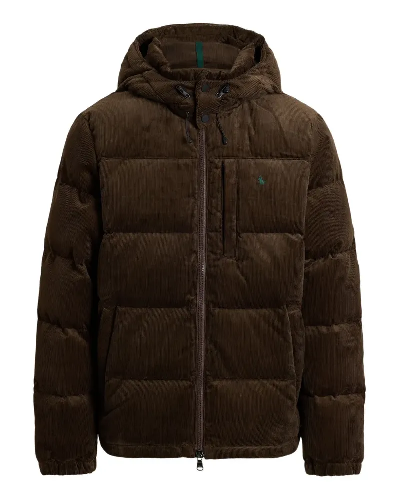 Ralph Lauren Kapuzenjacke mit Cord-Struktur - Braun Braun