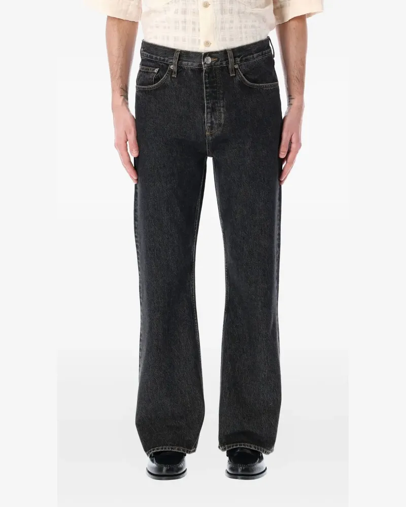 Sunflower Jeans mit Logo-Patch - Schwarz Schwarz