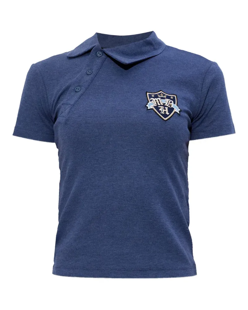 MISBHV patch-detail polo shirt - Blau Blau