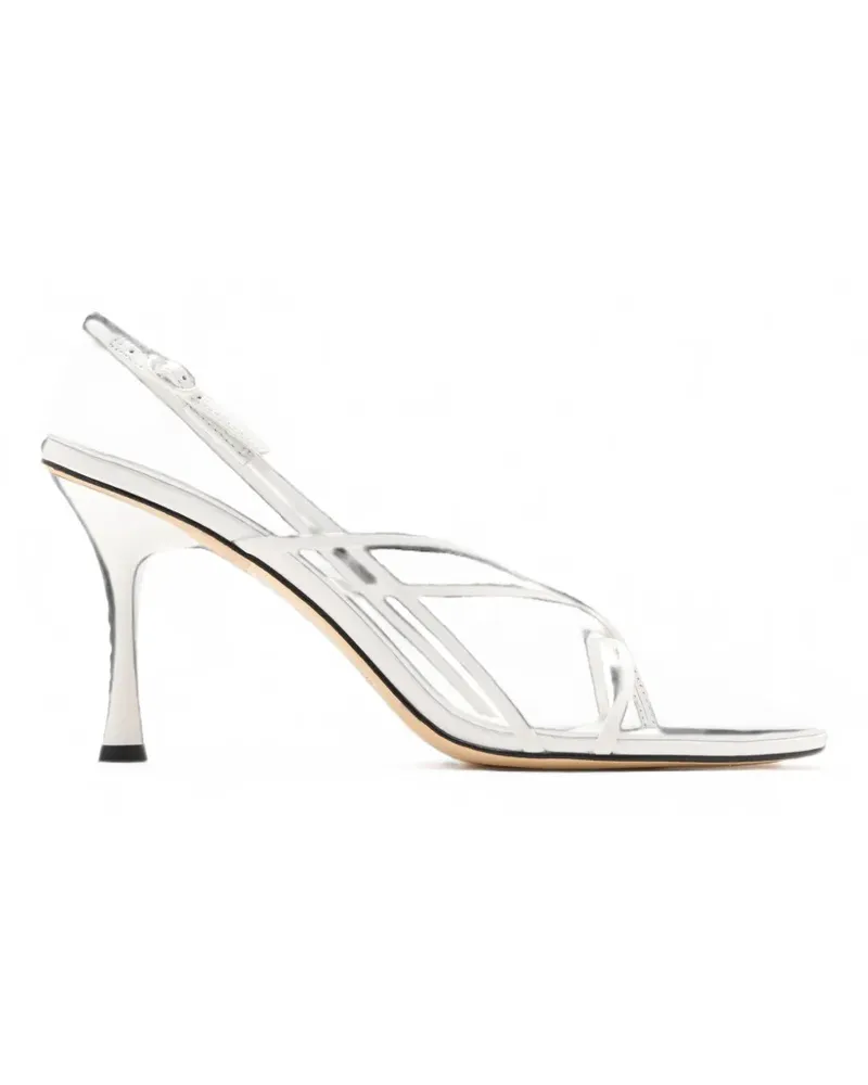 Studio Amelia Wishbone Sandalen mit Riemen - Weiß Weiß