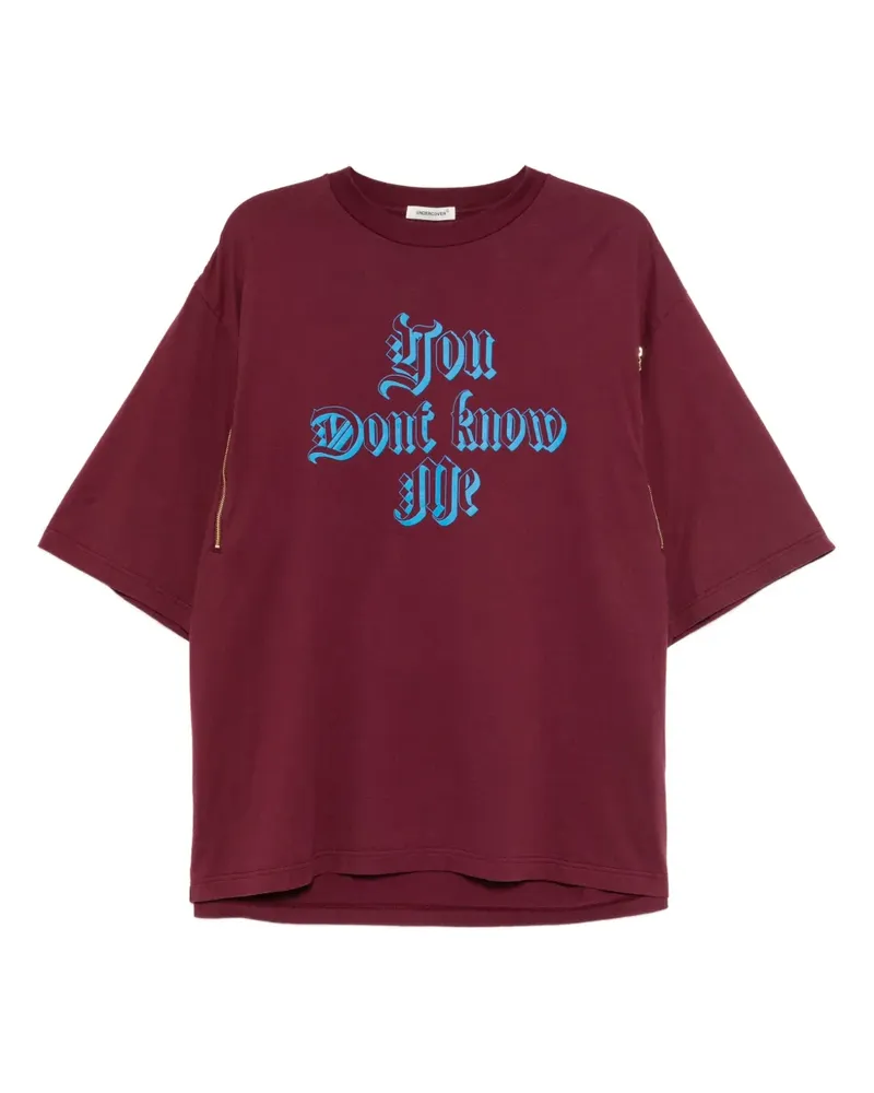 Undercover T-Shirt mit Print - Rot Rot