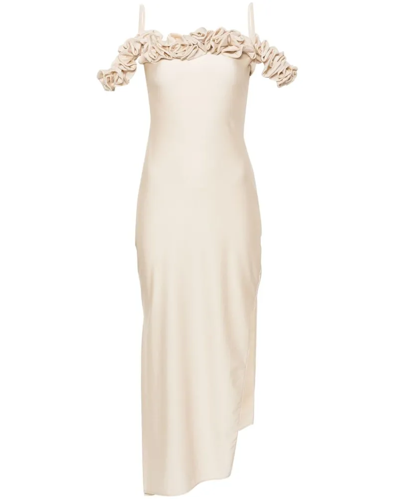COPERNI Maxikleid mit Rüschen - Nude Nude