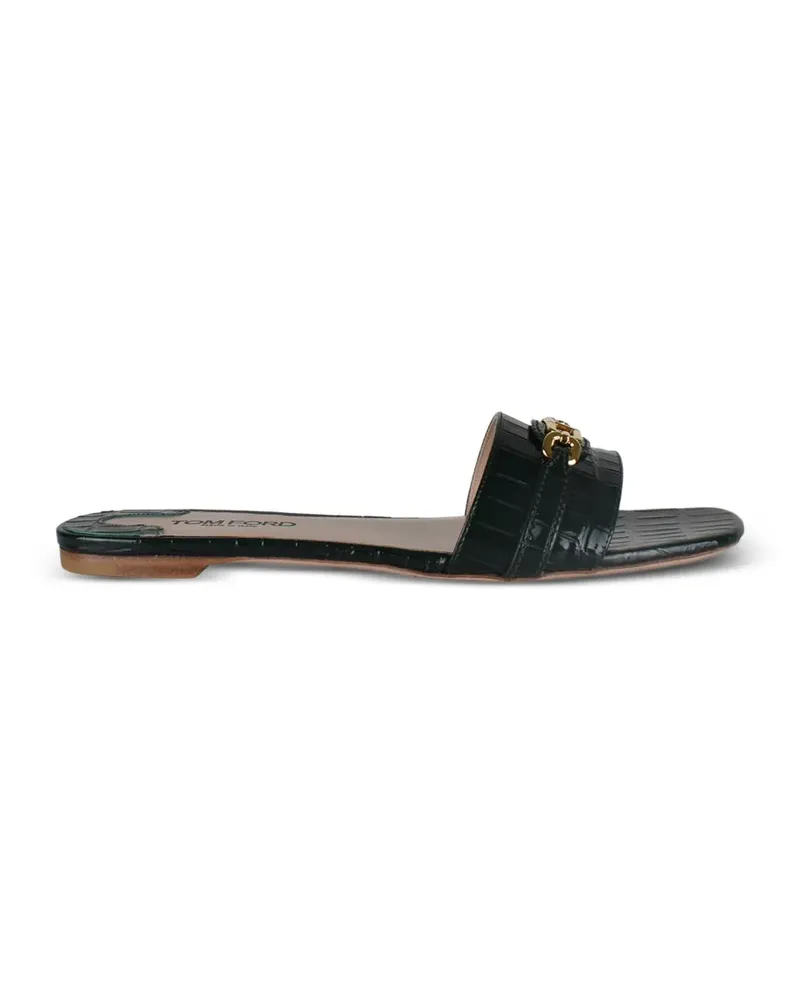 Tom Ford Whitney Sandalen mit Kroko-Effekt - Grün Grün