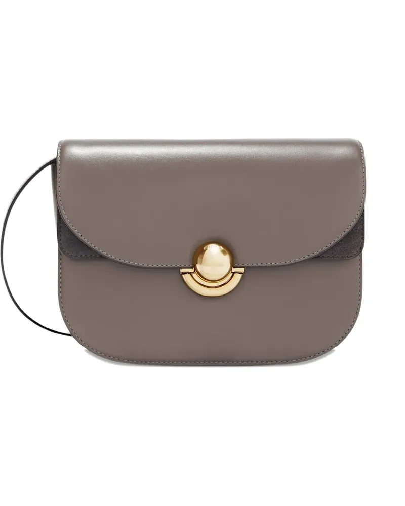 Furla Sfera Umhängetasche mit gebogener Klappe - Grau Grau