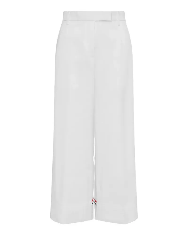 Thom Browne gabardine chino trousers - Weiß Weiß
