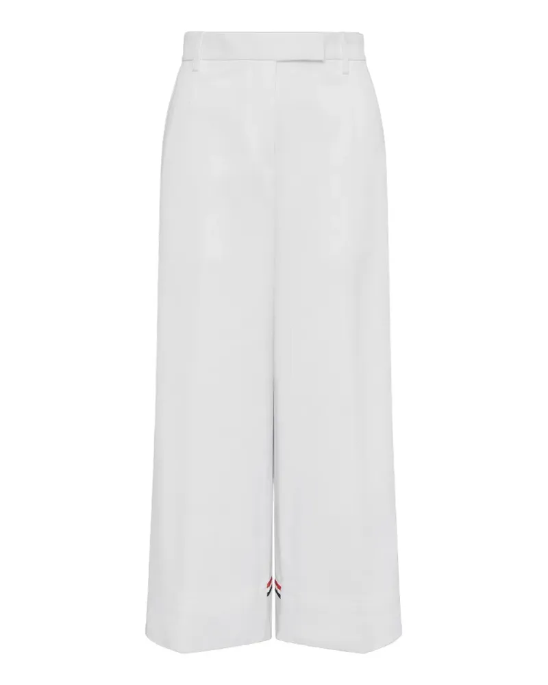 Thom Browne Chino aus Gabardine - Weiß Weiß