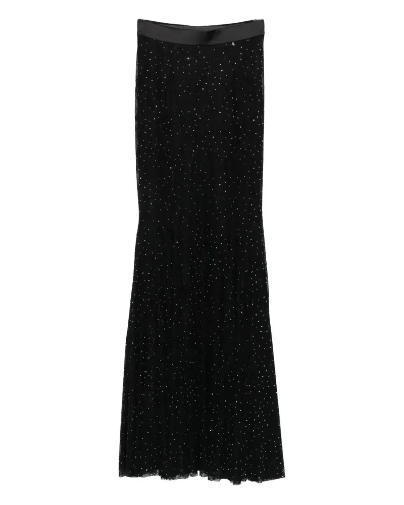 NISSA Verzierter Plisseerock - Schwarz Schwarz