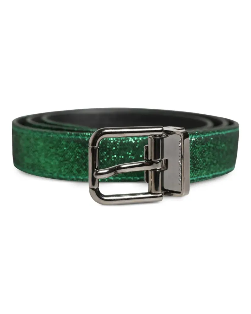 Dolce & Gabbana Gürtel mit Glitter-Optik - Grün Grün