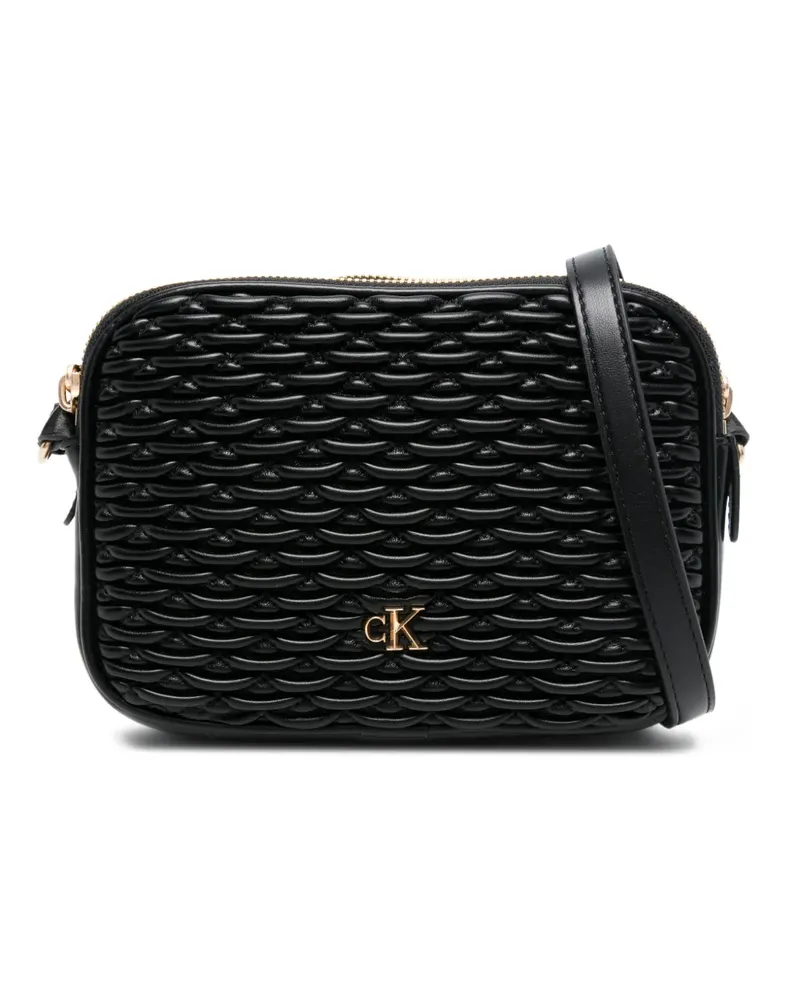 Calvin Klein Umhängetasche mit Falten - Schwarz Schwarz
