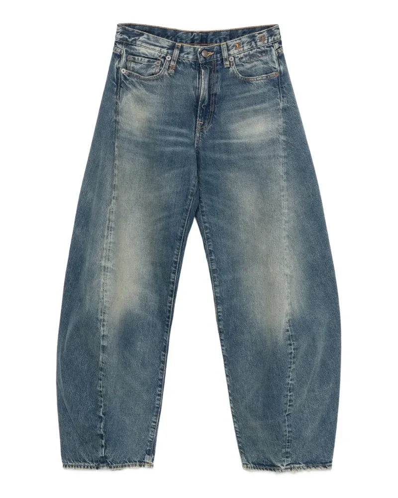 R13 Janine Wide-Leg-Jeans - Blau Blau