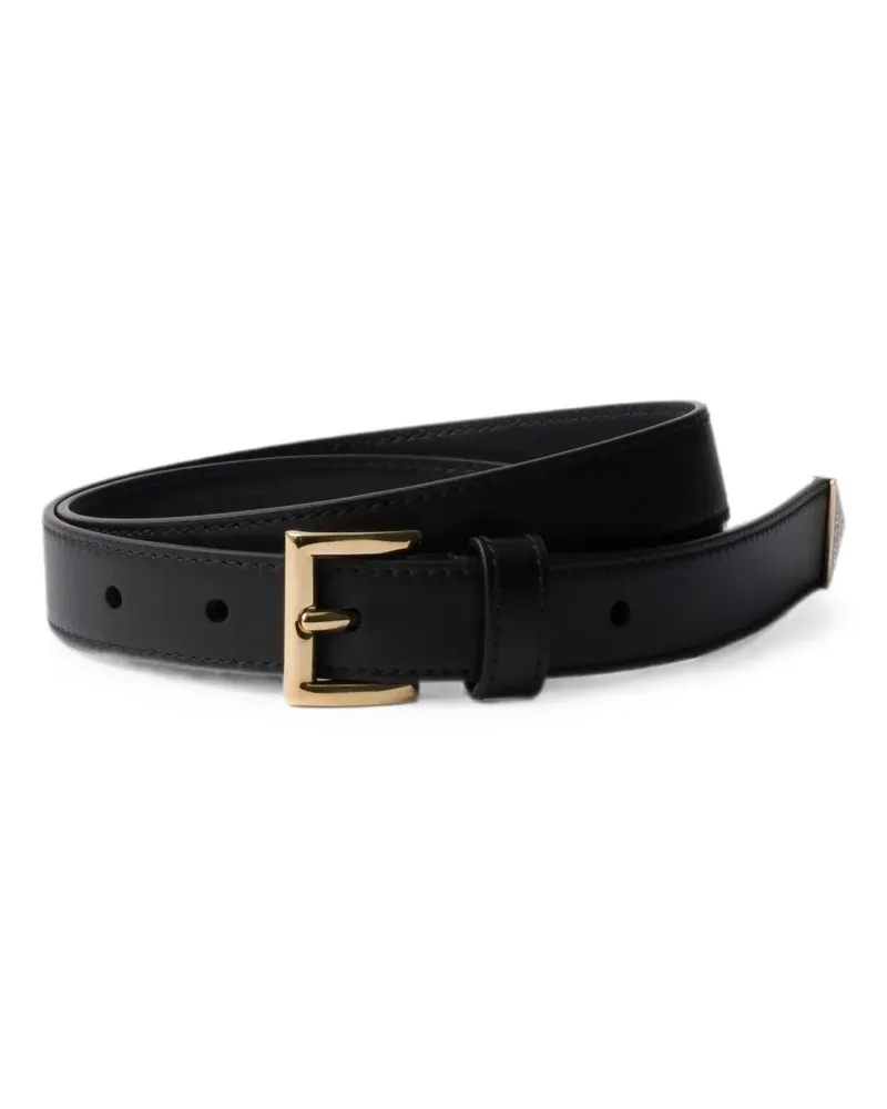 Prada leather belt - Schwarz Schwarz