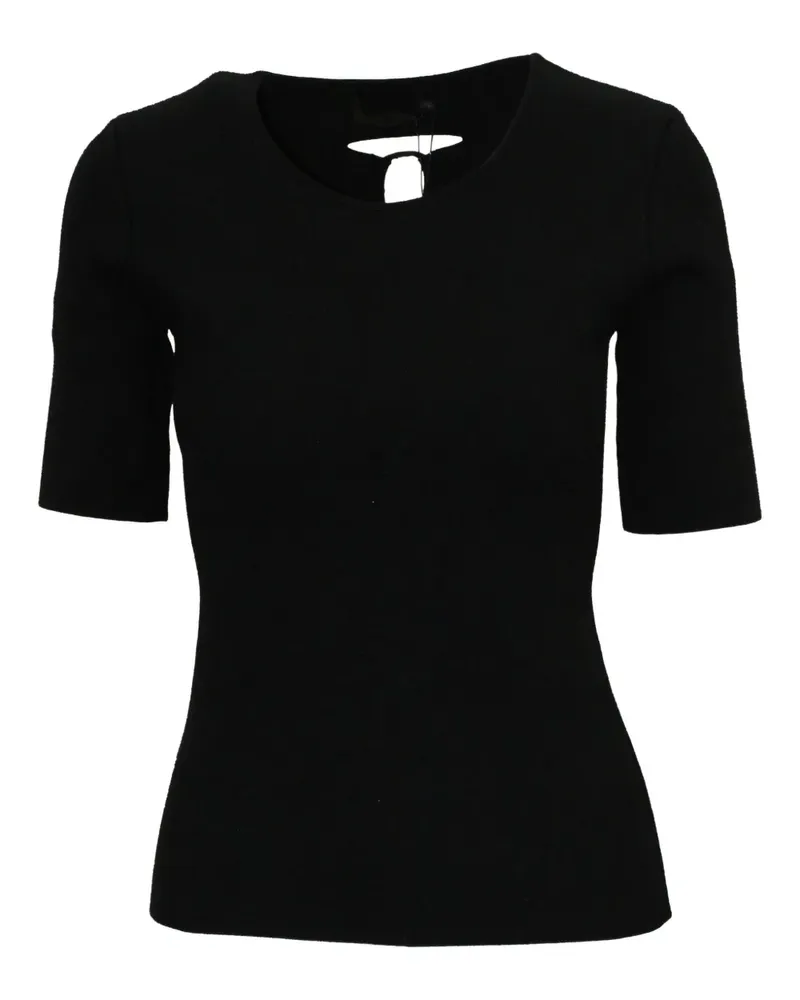 Alexander Wang cut-out short-sleeve T-shirt - Schwarz Schwarz