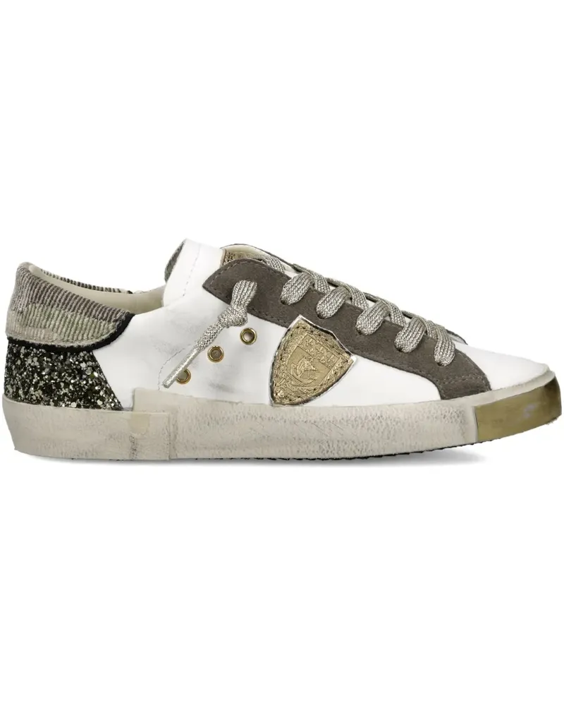 Philippe Model Sneakers im Used-Look - Weiß Weiß