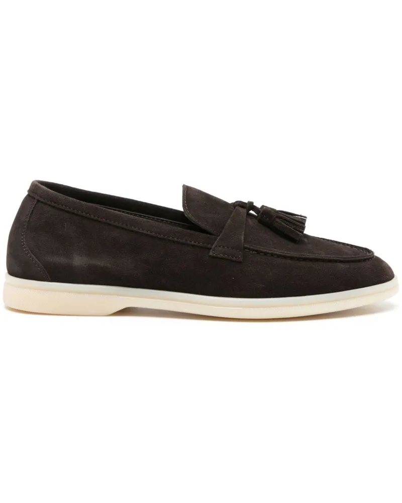 Scarosso Leandra Loafer aus Wildleder - Braun Braun