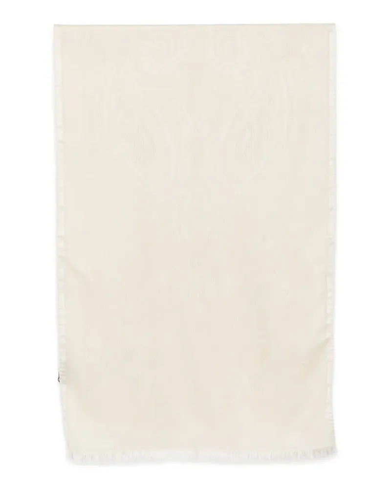 Etro Ausgefranster Schal aus Paisley-Jacquard - Nude Nude