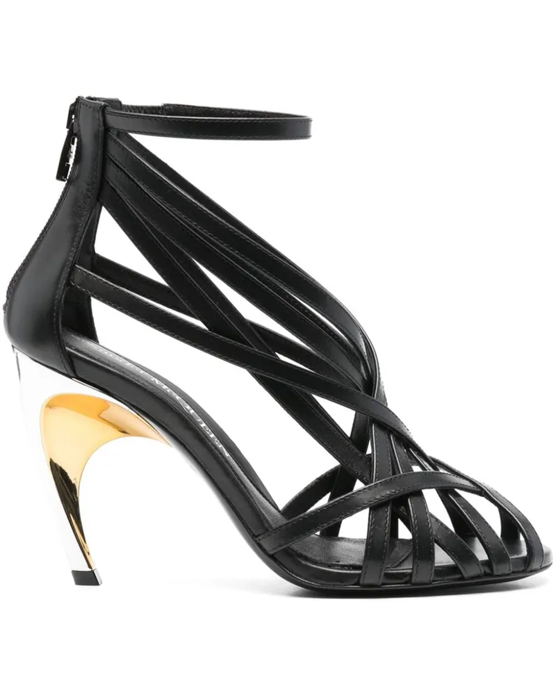 Alexander McQueen Armadillo Sandalen 95mm Schwarz