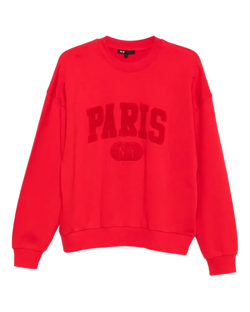 Maje Paris Sweatshirt mit Verzierung - Rot Rot