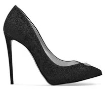 Stiletto-Pumps mit Glitter - Schwarz