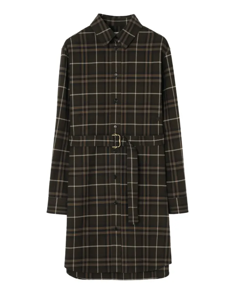 Burberry Check cotton shirt dress - Braun Braun