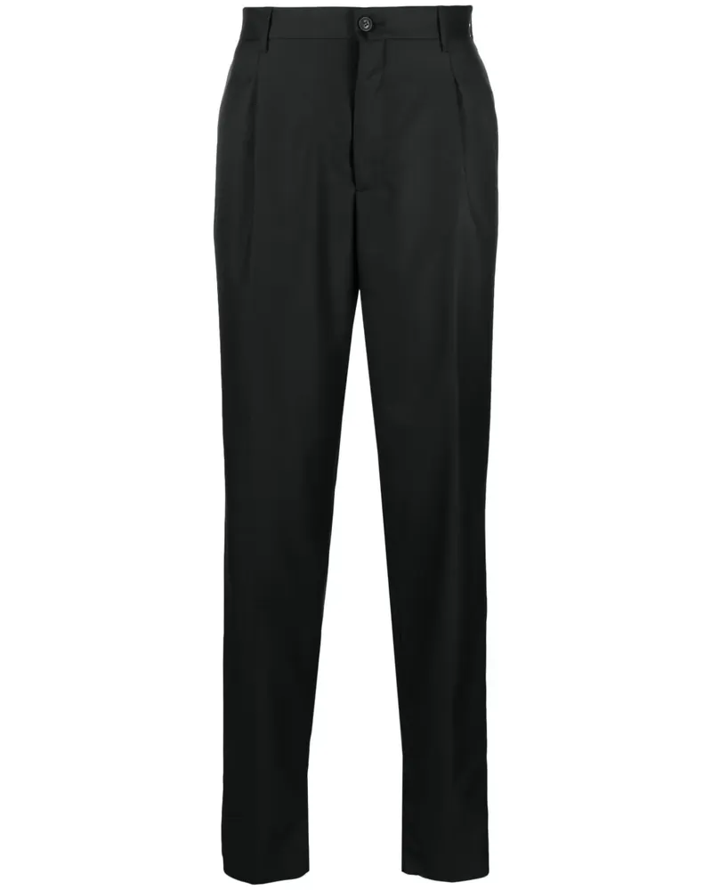 Giorgio Armani Gerade Hose mit Faltendetail - Blau Blau