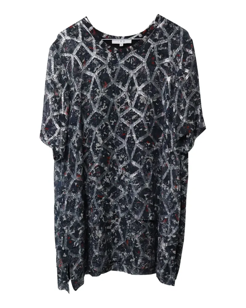 IRO Aliza crew-neck mini dress - Blau Blau