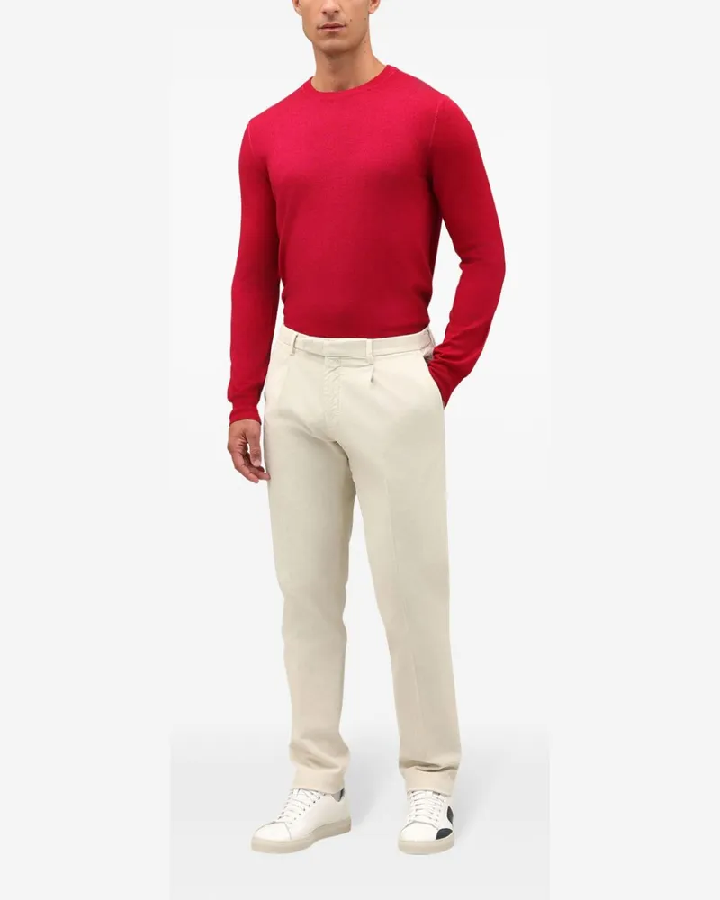 Boglioli Cordhose mit lockerem Schnitt - Weiß Weiß
