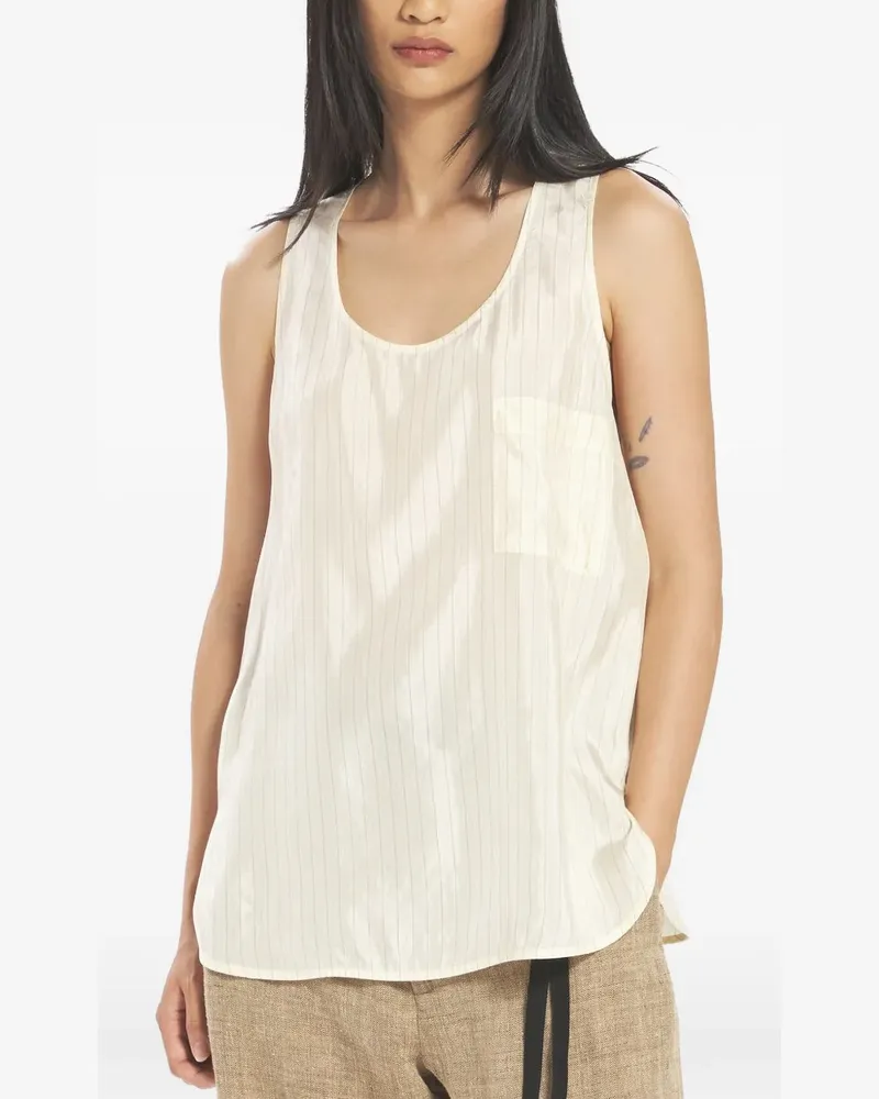 BARENA Tanktop mit Nadelstreifen - Nude Nude