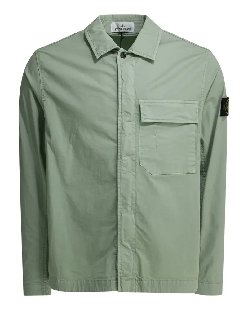 Stone Island patch pocket overshirt - Grün Grün