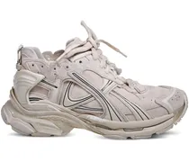 Sneakers mit Kontrasteinsätzen - Nude