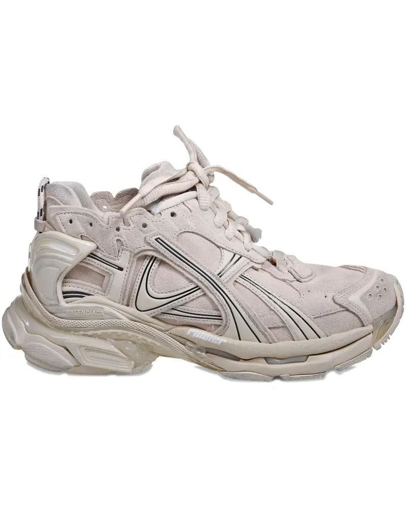 Balenciaga panelled-design sneakers - Nude Nude