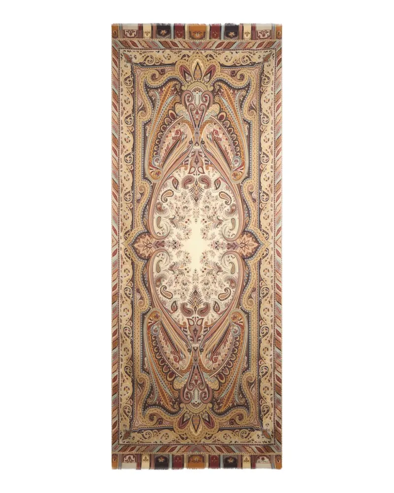 Etro Schal mit Paisleymuster - Braun Braun