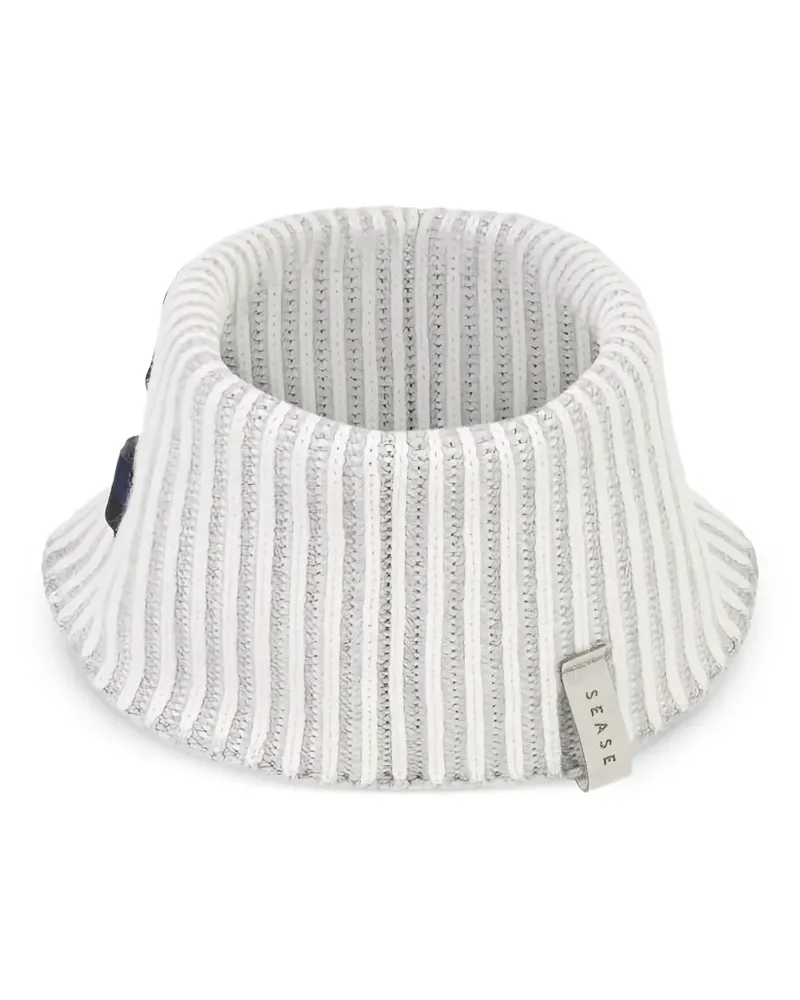 SEASE Gerippter Turtle Schal - Grau Grau