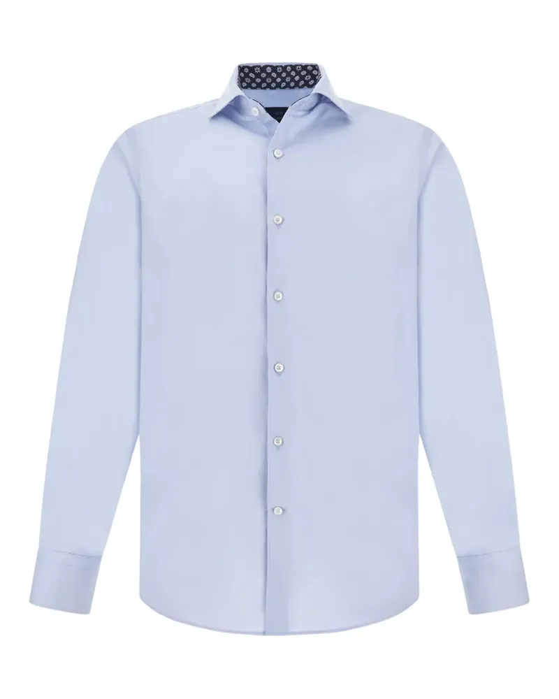 Paul & Shark Popeline-Hemd - Blau Blau