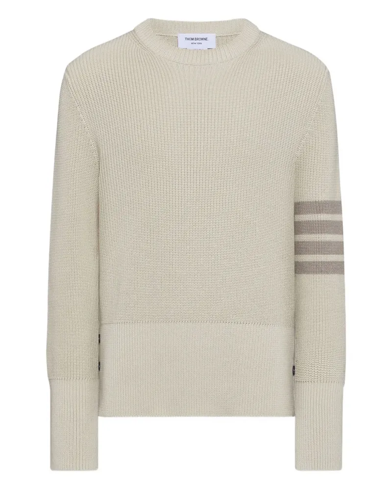 Thom Browne 4-Bar Pullover - Nude Nude