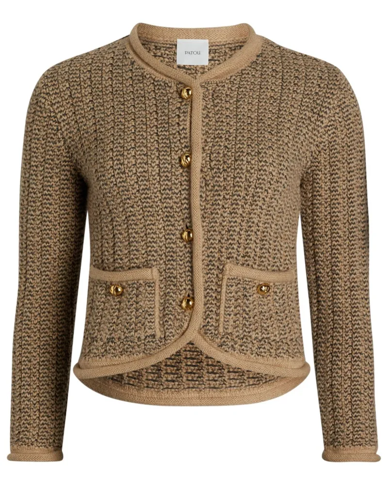 Patou Gestrickte Jacke - Braun Braun