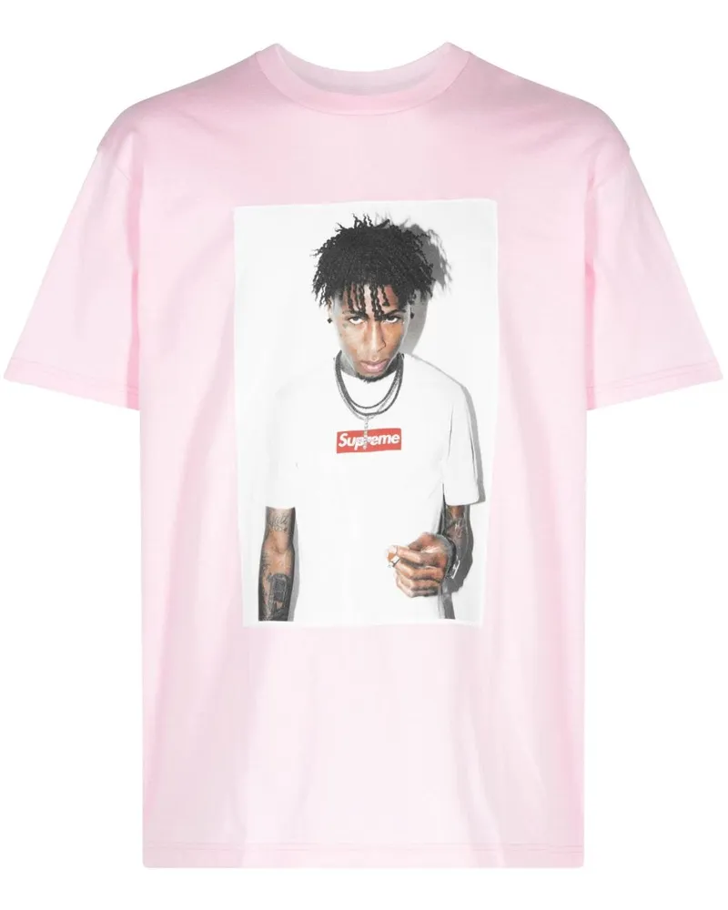 Supreme Being NBA Youngboy Red T-Shirt Rosa