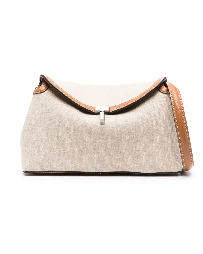 Totême T-Lock Clutch - Nude Nude