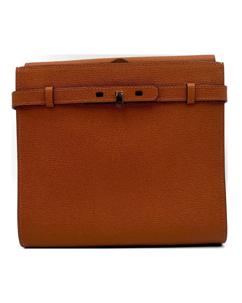 Valextra Brera B-Tracollina cross body bag - Braun Braun